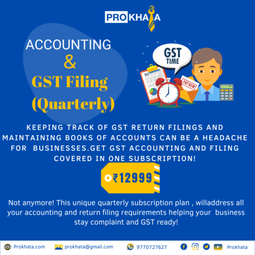 Accounting & GST Filing (Quarterly)