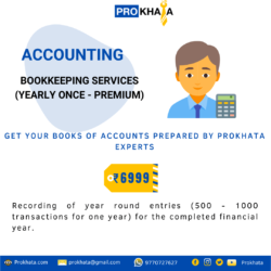 Bookkeeping Services (Yearly Once - Premium)