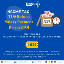 TDS RETURN SALARY PAYMENT (FORM 24Q)