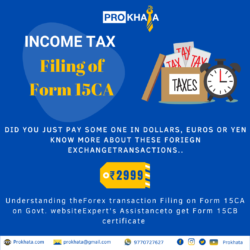 Filing of Form 15CA INCOME TAX