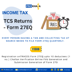 TCS Returns - Form 27EQ INCOME TAX