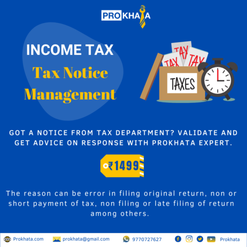 INCOME TAX NOTICE MANAGEMENT