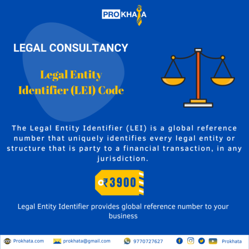 Legal Entity Identifier (LEI) Code LEGAL CONSULTANCY