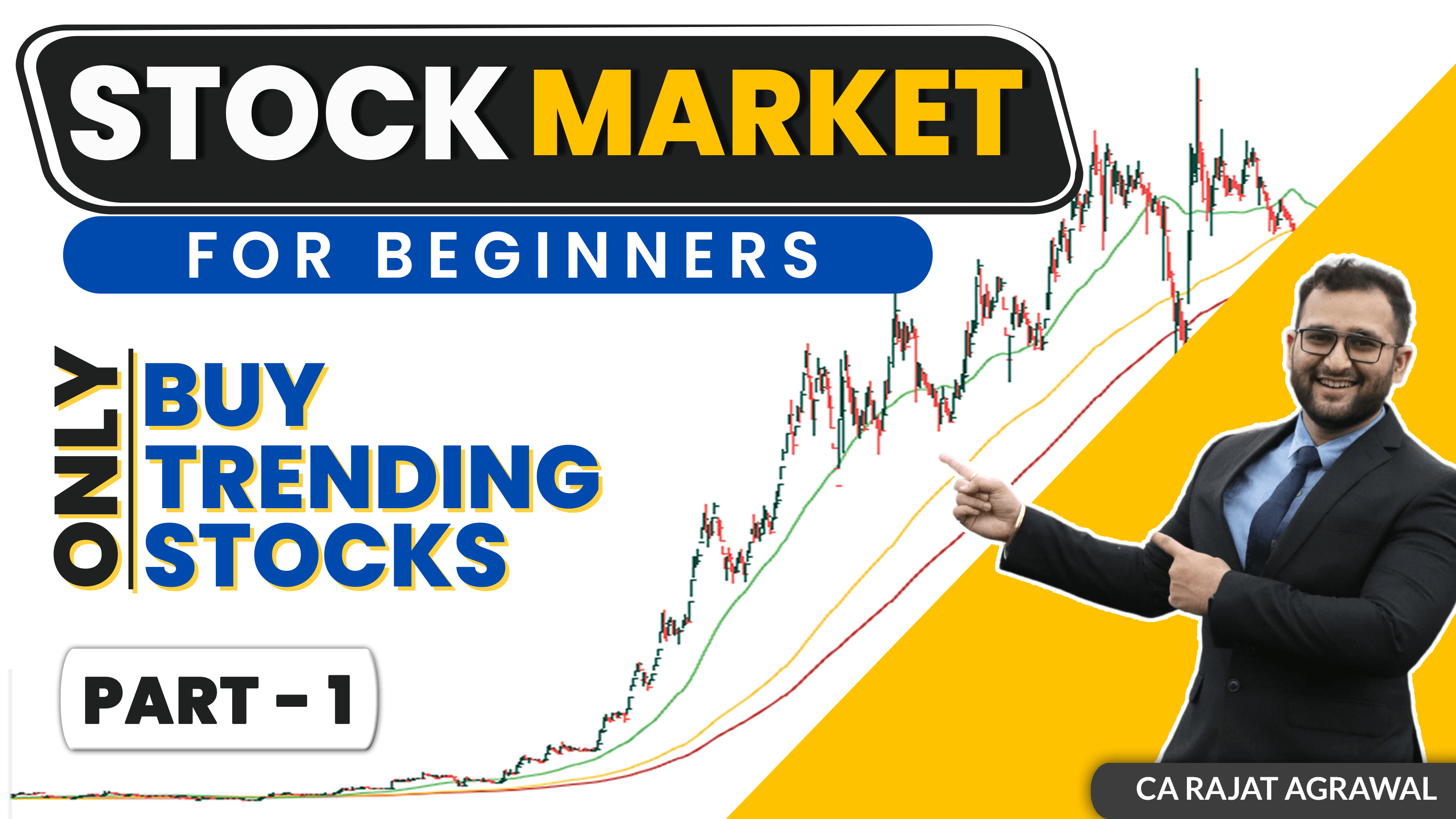 Stock Market For Beginners 2022 [Part 1] only Buy Trending Stock Chart Analysis By CA Rajat Agrawal