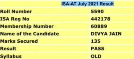 Thank You Sir, Your Videos Really Helped me lot. I Qualified DISA Exam