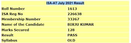 Cleared ISA ICAI Exam with 128 marks by Covering Your ISA Lecture Videos within one Month. Thanks A Lot