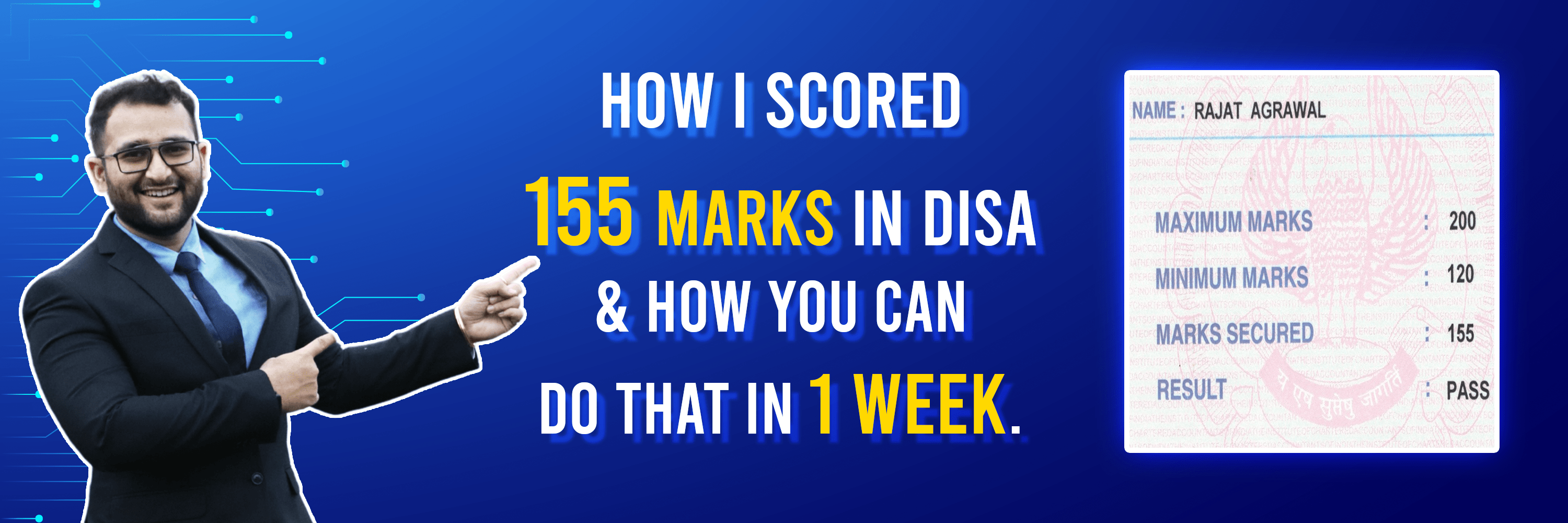 How I Scored 155 marks in DISA and How you can do that in 1 week.