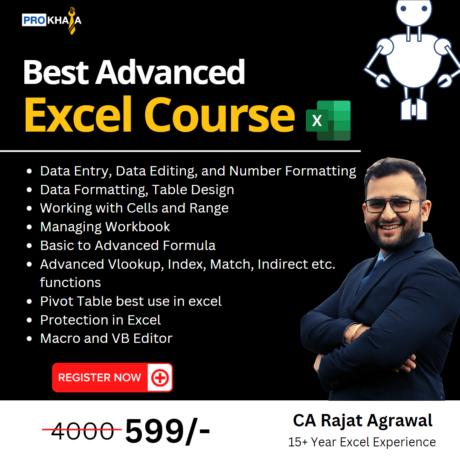 Basic to Advance Excel by CA Rajat Agrawal