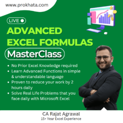 Live Advance Excel Formulas masterclass