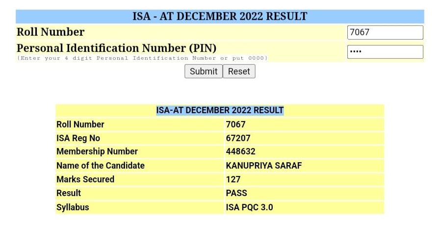 Hello sir! This is CA Kanupriya Saraf I have taken your lectures for preparation of DISA AT Dec 2022 and i cleared with 127 marks.Thank you so much sir for your valuable guidance your lectures and quizes were of great help and made the preparation process a bit easy.Thank you so much!😃 Would not be possible without ur classes