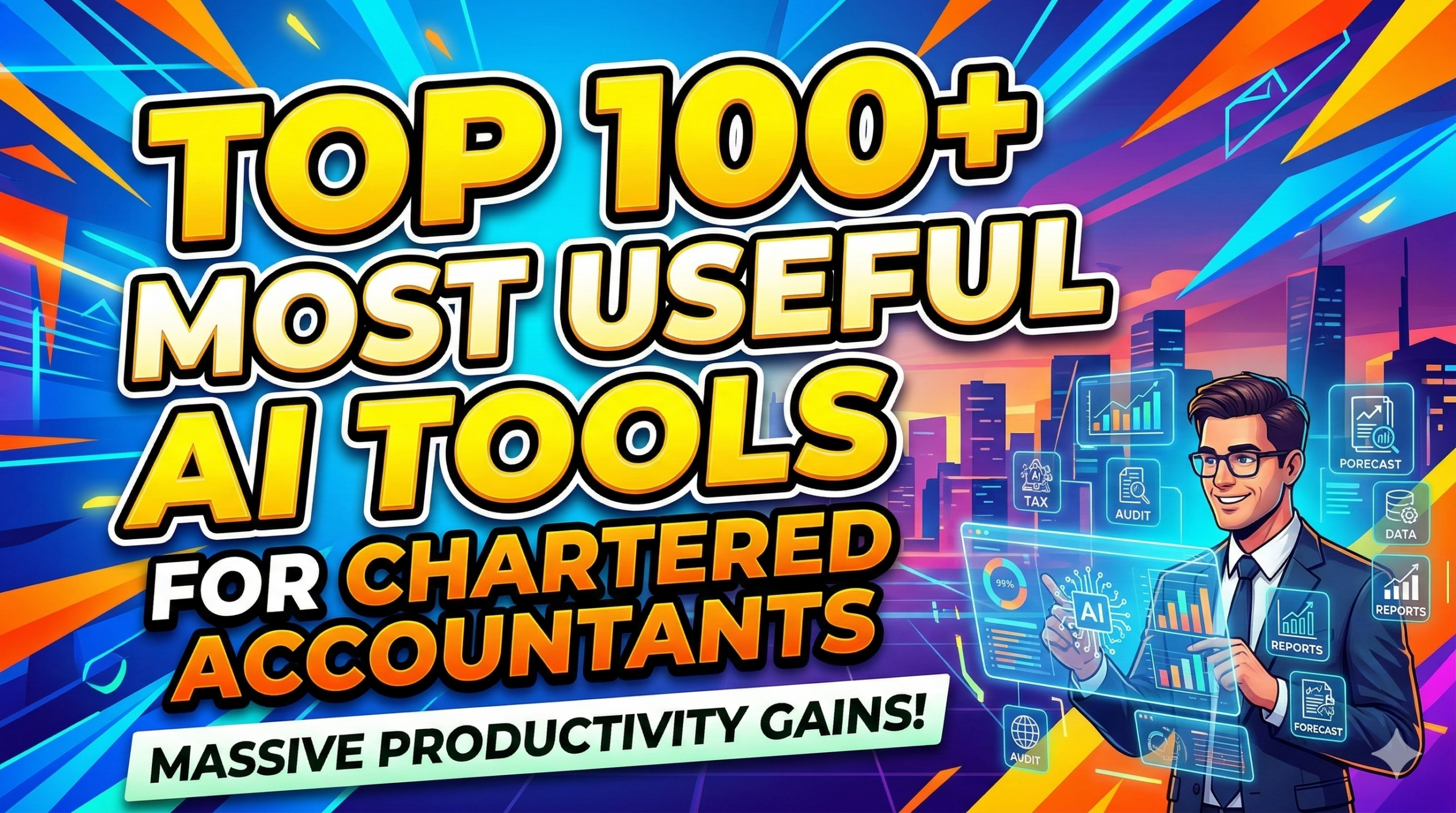 Top 100 Most Useful AI Tools specifically for Chartered Accountants scaled